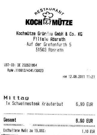 sstg Hffner Kochmtze Restaurant